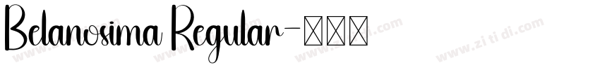 Belanosima Regular字体转换